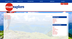 Desktop Screenshot of mustexplore.com